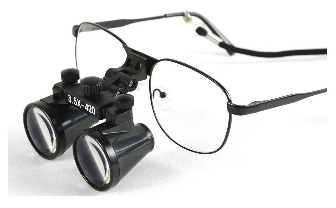 hot dental 3.5X Binocular Loupes, 420mm Working Distance, Medical Glasses Magnifier