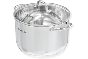 SUNHOUSE Steamer Pot (STOCKPOT, 11 Quarts)