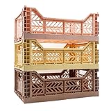 Collapsible Storage Box, Foldable Crate Organizer