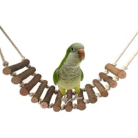 Verrückter Papageienholz-Ständer – Kletterleiter Aus Naturholz Für Vogelkäfig, Mit 4 Ständern, 25 Cm Hoch