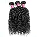 Allove Hair 6a 3bundles-pack 12 14 16inch Unprocessed Virgin Brazilian Kinkys Curly Hair Bundles Human Hair Extensions Weave 300g Natural Black