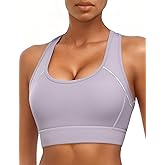 Sports Bras for Women High Support, Adjustable High Impact Sports Padded Seamless Scoop Neck Comfortable Bras(XL)