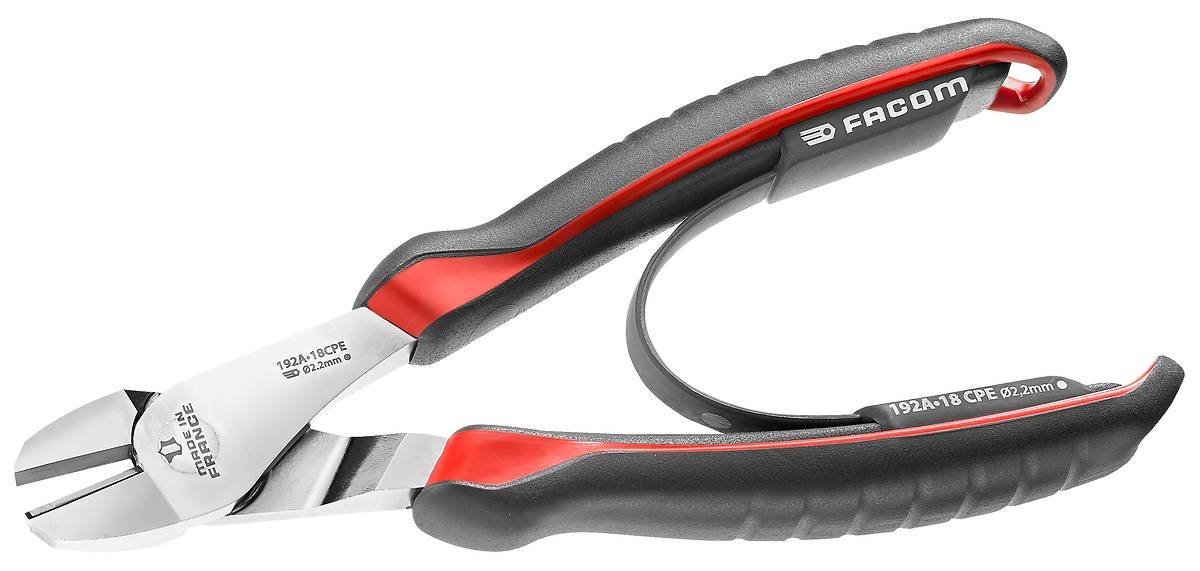 FACOM Diagonal Cutting Pliers - 192A.18CPE, Multi-Coloured, 180 mm (Type 2)