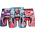 PSD Men's Animal Print Boxer Briefs - 7 Inch Inseam Breathable and Supportive Men's Underwear with Moisture-Wicking Fabric