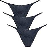 Botmois Mens Checkered Cheeky Briefs Underwear Pucker Back Hipster Panties Butt Lift Bikini Briefs