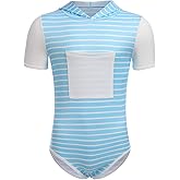 ABAFIP Men Short Sleeve Romper Pajama Bodysuit One Piece Leotard Cute Print Diaper Teddy Rompers Pj Sleepwear Tops