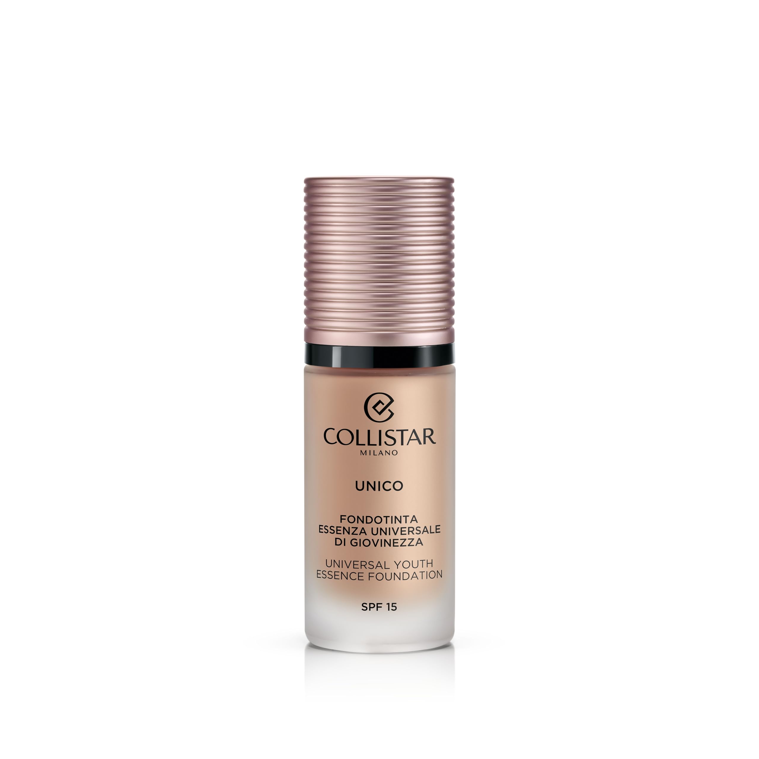 Collistar Unico Foundation SPF 15, n.4R Nude Rosé, Foundation with Global Anti-Ageing Effect, Liquid Texture and Modulable Coverage, Also Suitable for Sensitive Skin Types, 30 ml