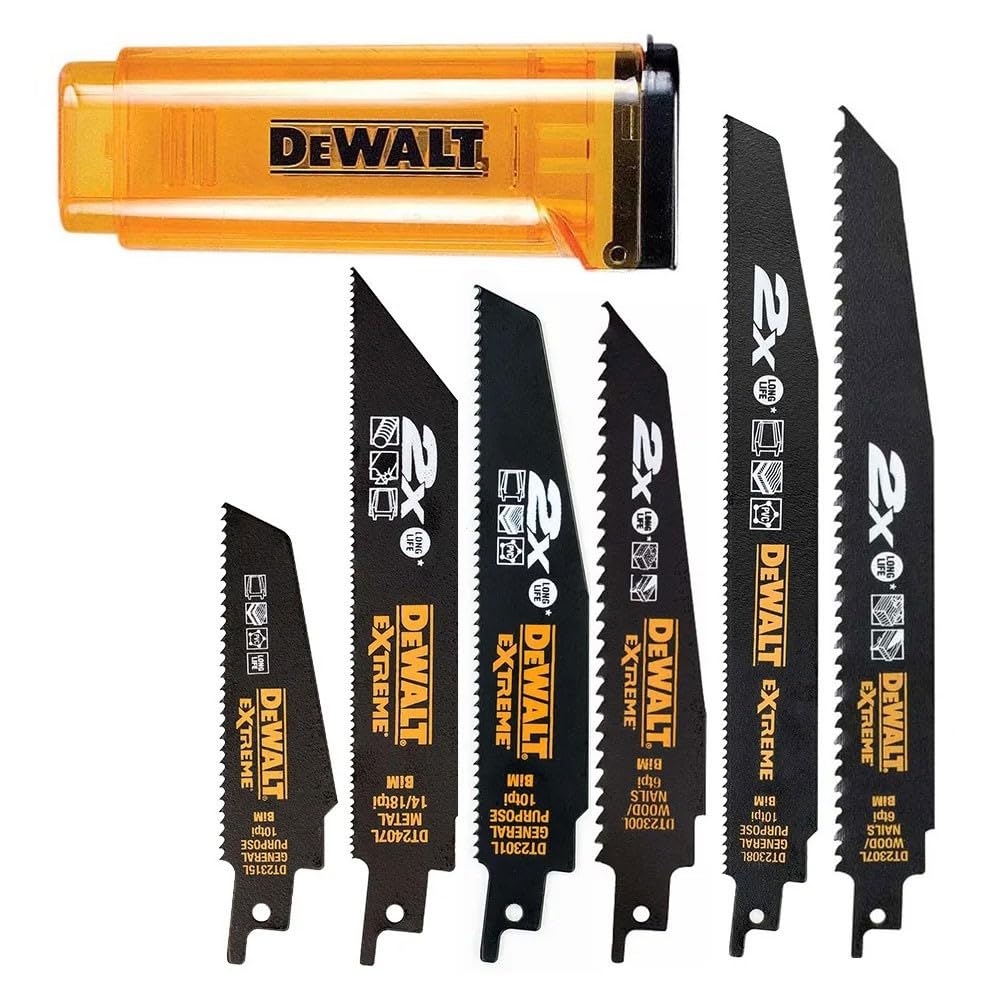 Dewalt DT2440L-QZ Reciprocating Blades, One Size, Set of 6 Pieces