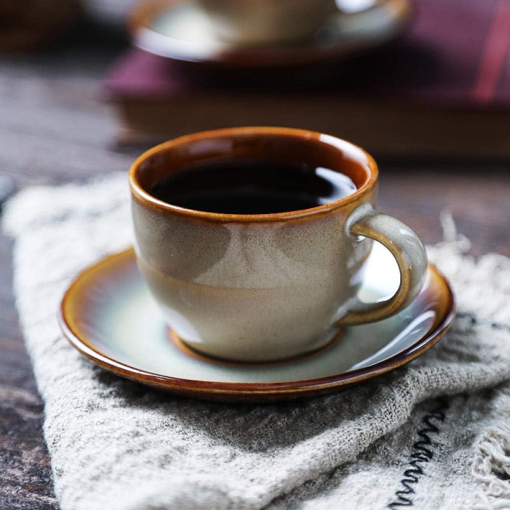 wknbb Kinglang Italia Taza De Café Espresso De Cerámica con Platillo