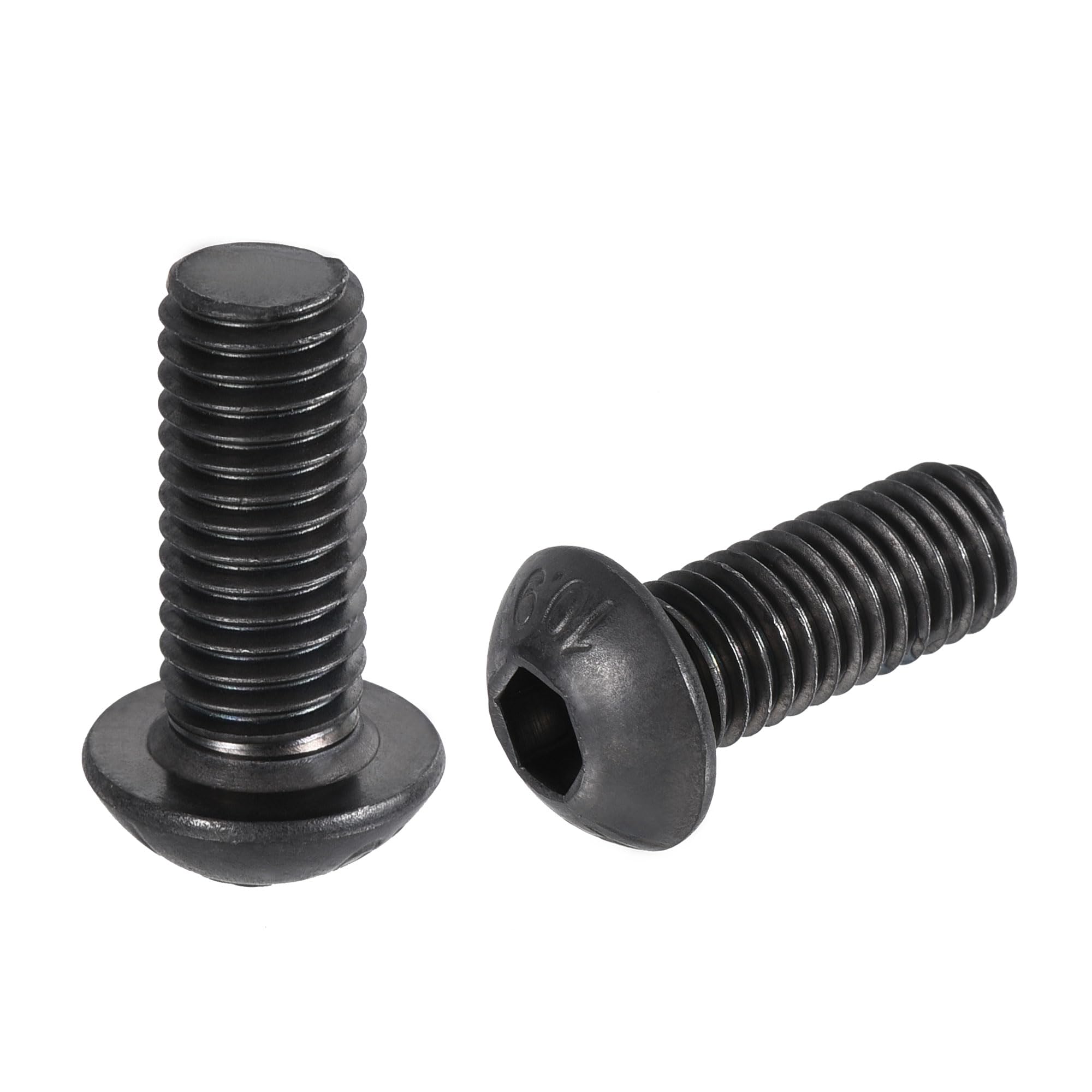 sourcing map M8x20mm Hex Socket Button Head Cap Bolts Screws Carbon Steel 50pcs