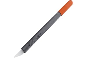 Slice 10568 Ceramic Scalpel, Thin Flat Handle, Finger Friendly Blade Never Rusts, Lasts 11x Longer than Steel, Replaceable Bl