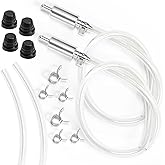 Motorcycle Brake Bleeder Kit, Universal Hydraulic Brake Fluid Bleeder Hose One Way Check Valve, Brake Bleeding Kit Tool with 