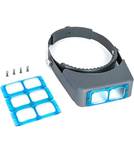 Loupe 4 Lentilles Avec LED – Grossissements 1.5X à 5.0X, Idéale Lecture