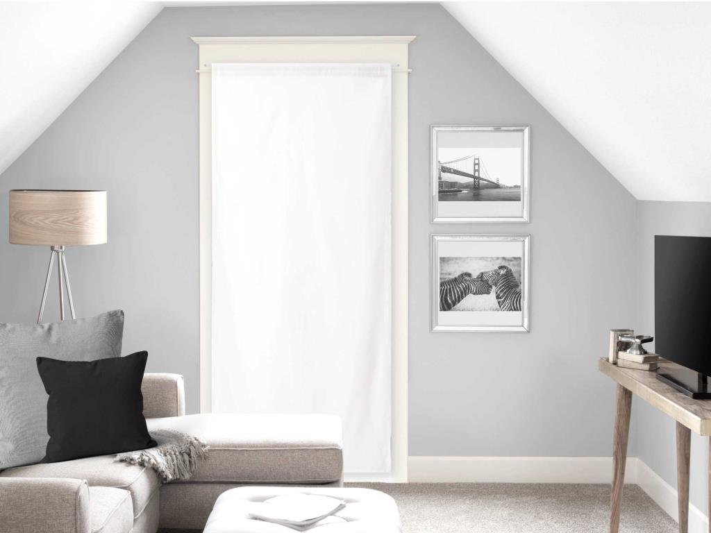 Soleil d'ocre Dolly Voile for Door Window Polyester 90 x 200 cm White