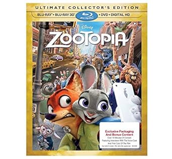 Amazon Com Zootopia Ultimate Collector S Edition Exclusive Packaging And Bonus Content Blu Ray 3d Blu Ray Dvd Digital Hd Movies Tv