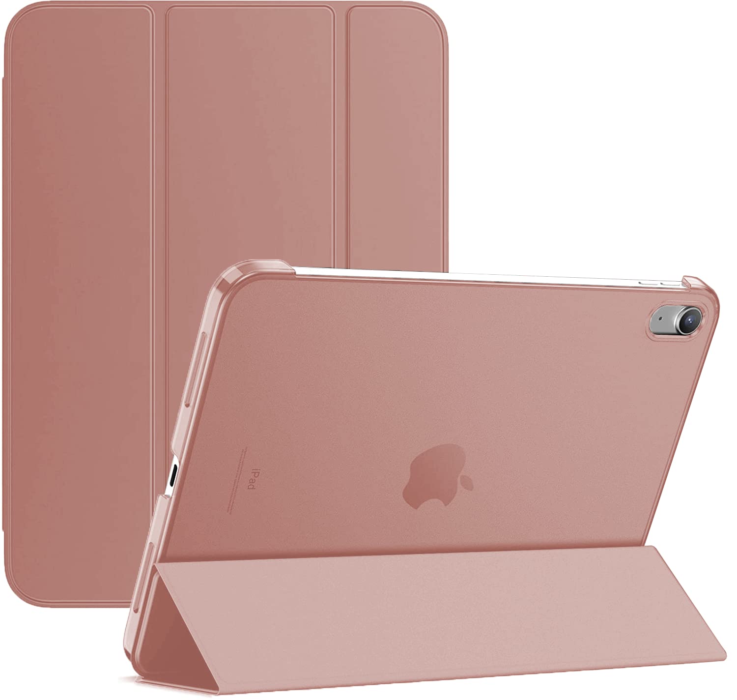 Smart Cover For Apple iPad Mini 6th Generation Released in 2021 and For iPad Mini 7th Generation Released 2024 8.3-inch Model numbers are A2568 A2993, A2995, A2996 Magentic Stand Case (Rose Gold) — image 1