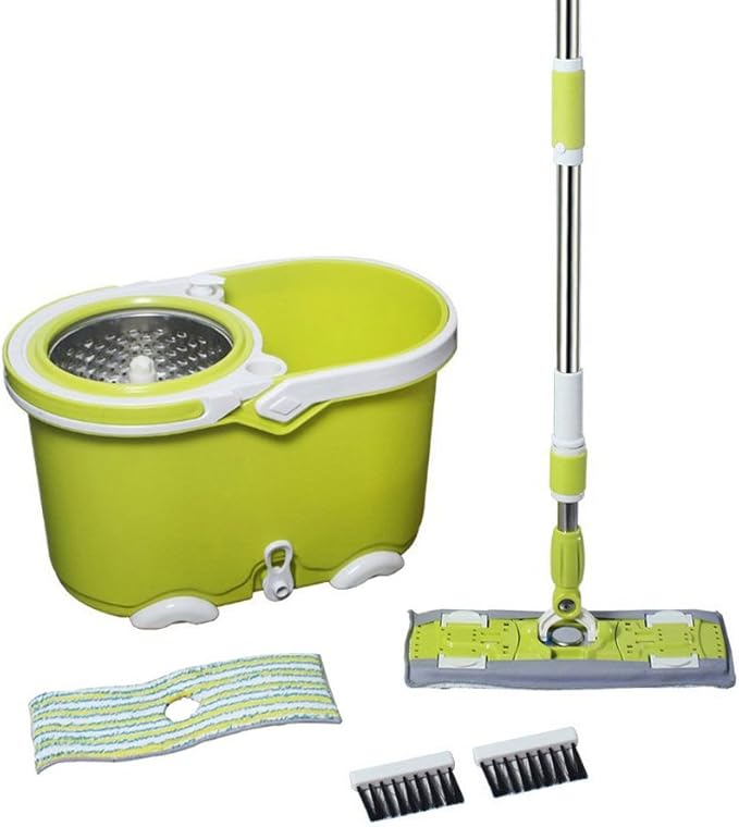 Spifit Foldable Easy Wring Flat Spin Mop and Bucket System