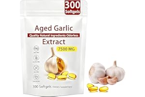 𝐀𝐠𝐞𝐝 𝐆𝐚𝐫𝐥𝐢𝐜 𝐄𝐱𝐭𝐫𝐚𝐜𝐭 𝐎𝐝𝐨𝐫𝐥𝐞𝐬𝐬 𝟕𝟓𝟎𝟎𝐦𝐠 - 300 Count (1 Pack)