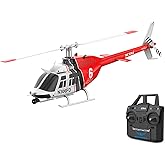 FLYCOLOR C138 RC Helicopter 2.4G 6CH 6-Axis Gyro Altitude Hold 1/33 Remote Control Plane Ready to Fly RTF(RED-White)