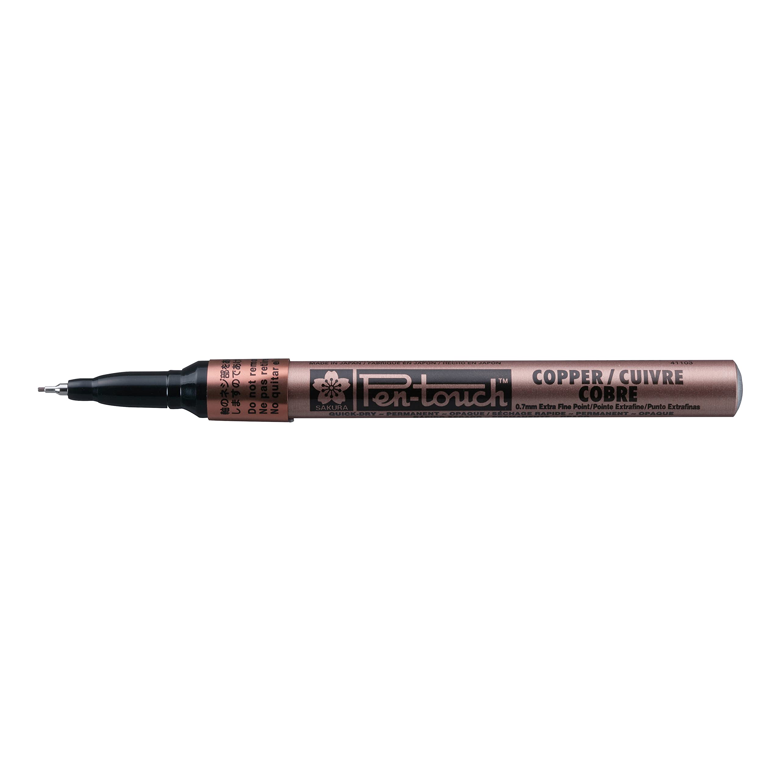 Photo 1 of Sakura PenTouch Low Odor Xylene-Free Permanent Paint Marker, 0.7 mm Extra Fine Tip, 141 mm, Copper