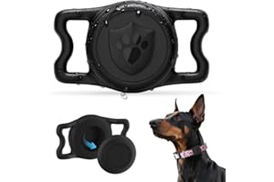ilFindYou Dog for Airtag Holder – IP68 Waterproof air tag Holder for Dog Collar, Anti-Lost & Durable Silicone Case, Compatibl