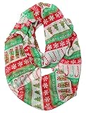 Funky Junque's Christmas Themed Lightweight Infinity (Circle) Holiday Scarf