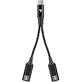 VIVOSUN USB-C Splitter with 1 Male to 2 Female, 2-in-1 Type C Splitter, Daisy-Chain Adapter Dongle for GrowHub Controller E42