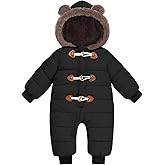 Belovecol Baby Boys Girls Snowsuit Toddler Snow Suit with Zipper Winter Warm Jumpsuit Coat for 3-24 Months