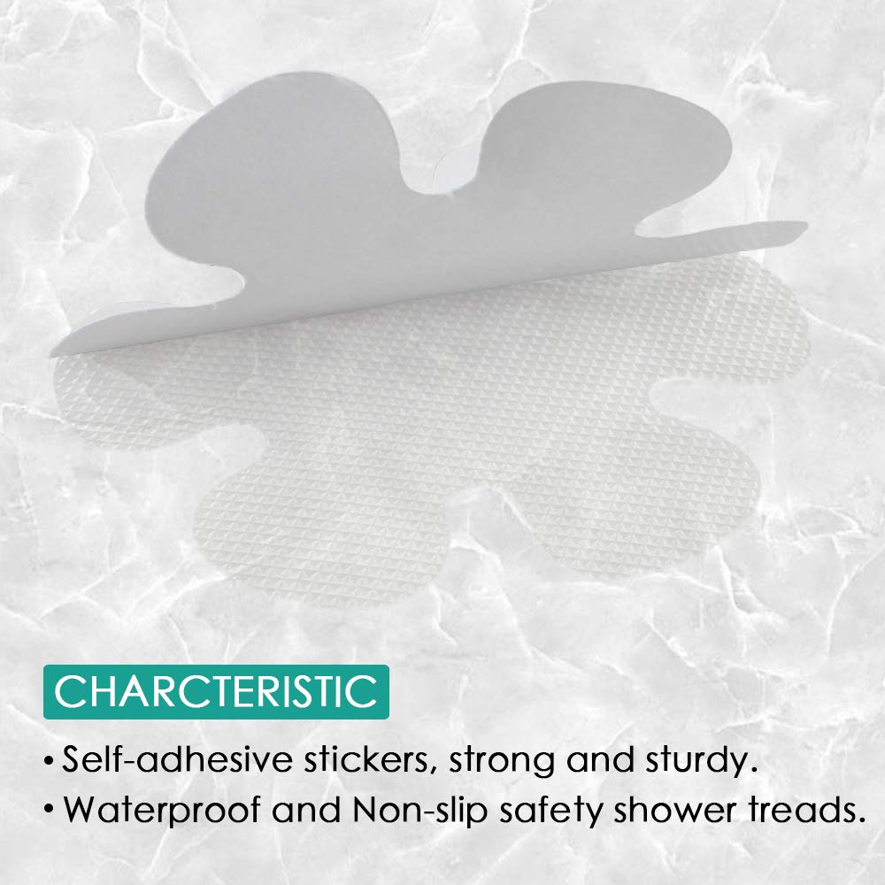 btcus4 Bathtub Anti-slip Stickers Adhesive Safety Treads for Tubs Bath,Showers,Pools,Stairs or Other Slippery Spots -20 Pieces 4 Inches