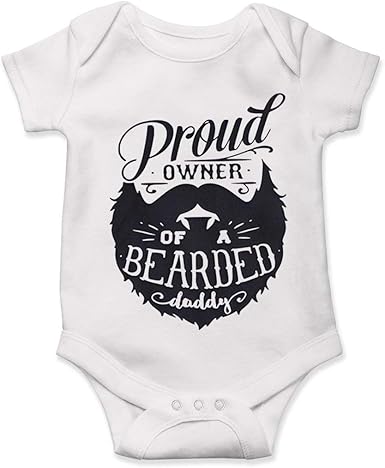 dad beard onesie