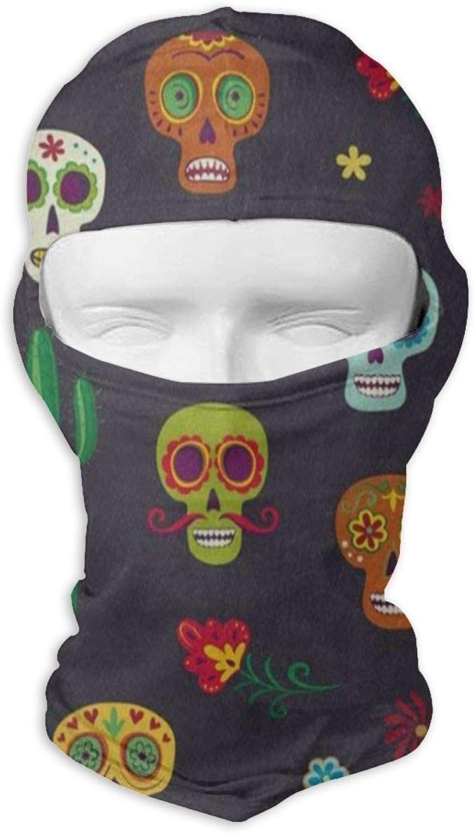 Balaclava Mexican Sugar Skull Cactus Flower Full Face Masks Motorcycle Neck Hood Cycling