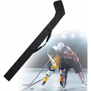 Sac De Rangement Pour Bâtons De Hockey – Polyester, Fermeture Large, 2 Bâtons Gardien Ou 3 Joueurs