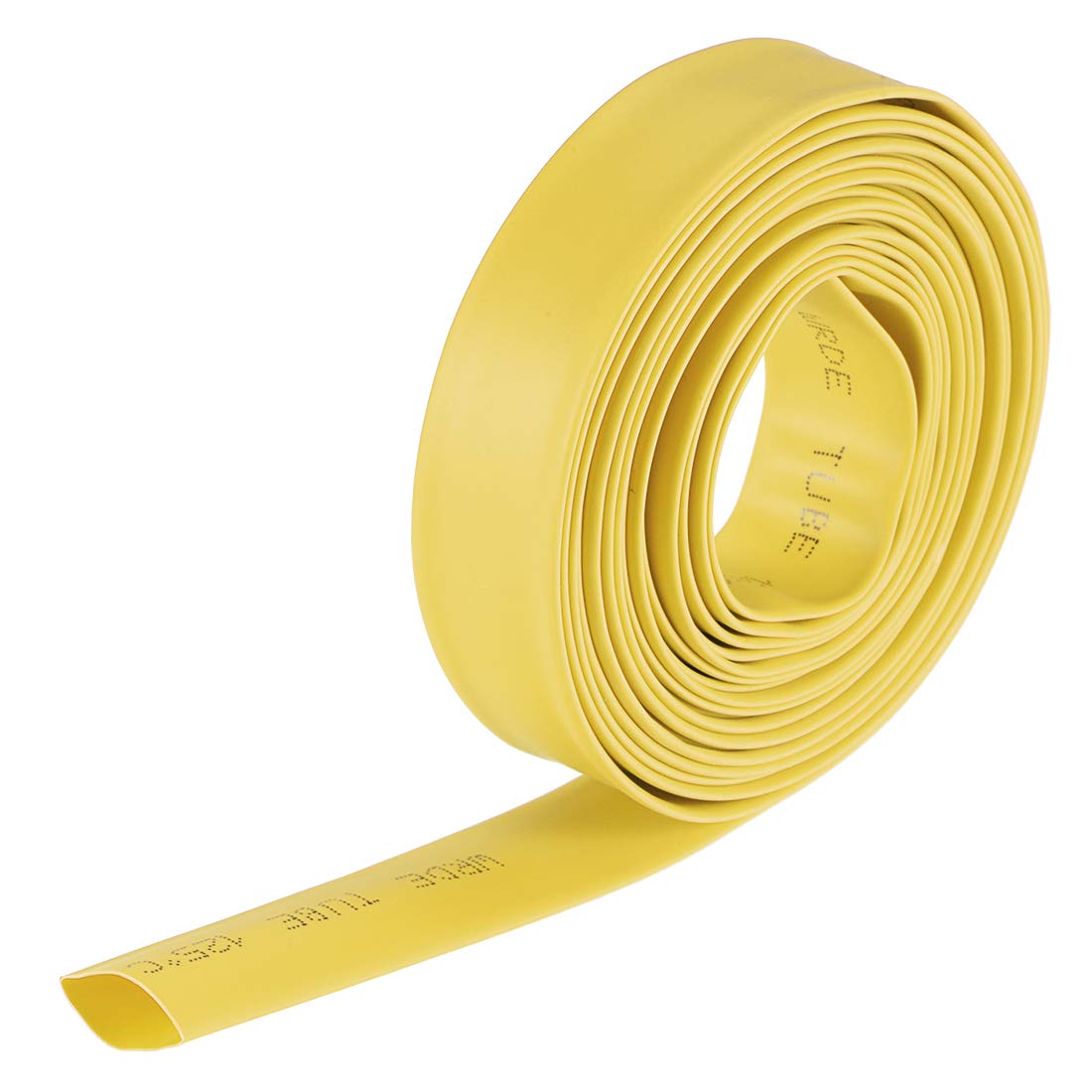 sourcing map Heat Shrink Tubing, 3/8"(10mm) Dia 2:1 rate Shrinkable Tube Cable Sleeve 10ft - Yellow