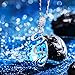 QIANSE “Venice Dream” Pendant Necklace Made with Teardrop Ocean Blue Crystals, Jewelry for Women, Birthday Gifts for her