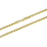 MONA MILANI 14K Gold Chain for Women Mens Necklace Chains 14K Gold Necklaces for Men Womens Necklaces 3.5mm Box Chain Necklace for Women Jewelry for Womens 16-30 in
