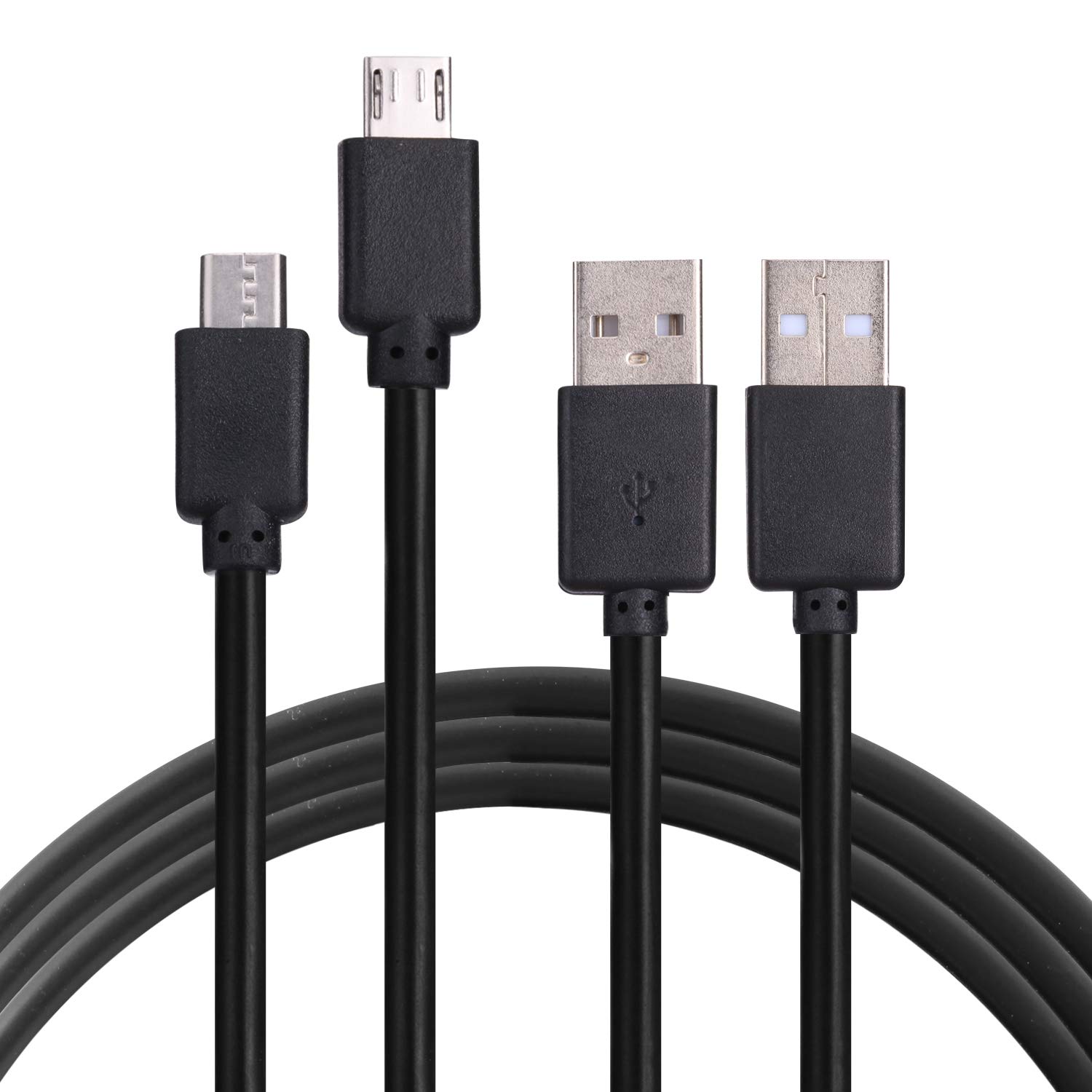 2 Pack Charger Cord for Amazon Fire TV Stick, Fire Tablet, Compatible with Samsung Android Phone