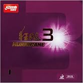DHS Sports Hurricane 3 Table Tennis Rubber | Professional Inverted Rubber, Durable Tacky, Heavy Spin, Powerful Looping, Precision Control