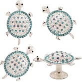 Cucumis Drawers Knobs Cabinet Knobs, 4 Pcs Turtle Cabinet Knob Marine Animal Sea Turtle Shape Knobs Wardrobe Cupboard Closet Single Hole Pull Handle