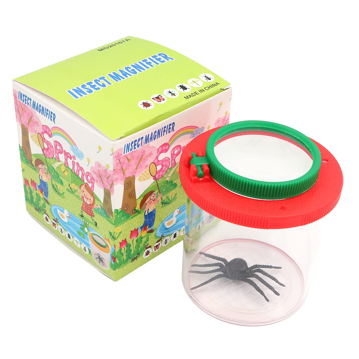 Shiwaki Insect Boxes Insect Viewer Insect Magnifying Glass Container Insect Cage Critters round Bug Pot for Outdoor outing Tool