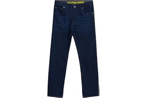 Lee Boys' Premium Straight Fit Denim Jeans - Ultra Stretch Casual Pants for Boys (8-18 Husky)