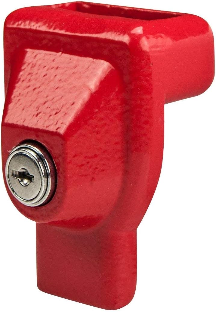 VULCAN Forged Steel Glad Hand Lock with Red Powder Coat and Two Keys: Automotive