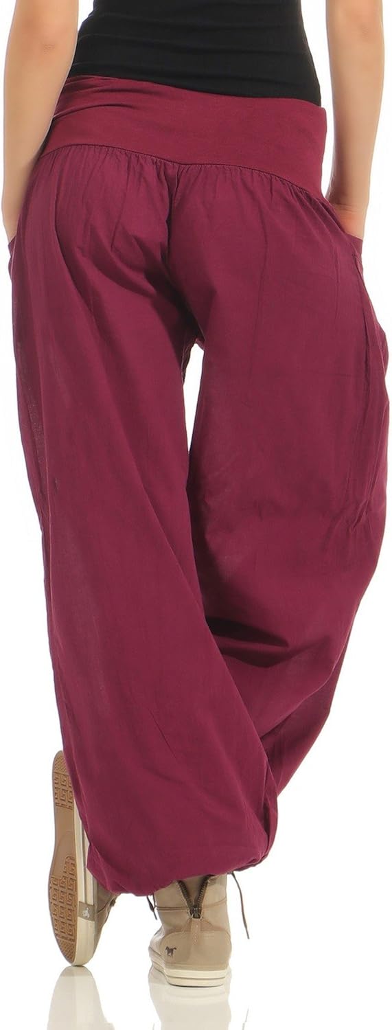 Pantaloni Estivi ZARMEXX Bloomers da Donna Pantaloni Estivi Pantaloni  Aladdin Pantaloni da Spiaggia Pantaloni Larghi di Cotone Taglia Unica,  40-46 Abbigliamento Donna berjaya.edu.my