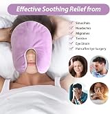 NEWGO Face Heating Mask Microwavable Heating Pad Purple view 4