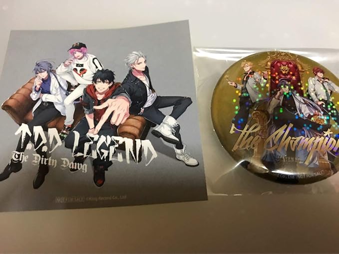 Amazon Co Jp ヒプノシスマイク ヒプマイ アニメイト特典 麻天狼 Cd The Champion 缶バッジ ステッカー セット ホビー 通販