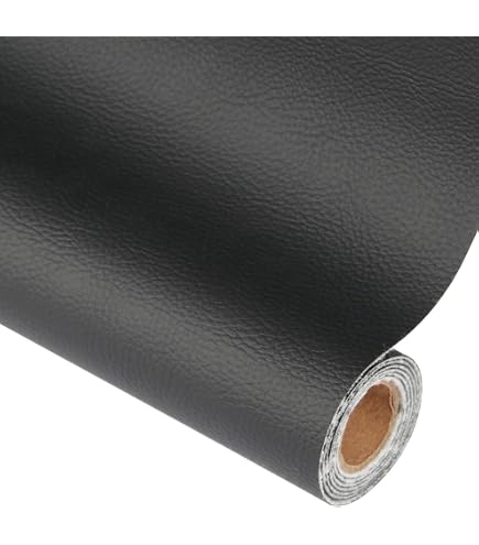 Patch Réparation Cuir PU 60x200 Cm Noir – Autocollant Grand Format Pour Canapé, Siège Voiture, Meuble, Vestes, Ultra Résistant