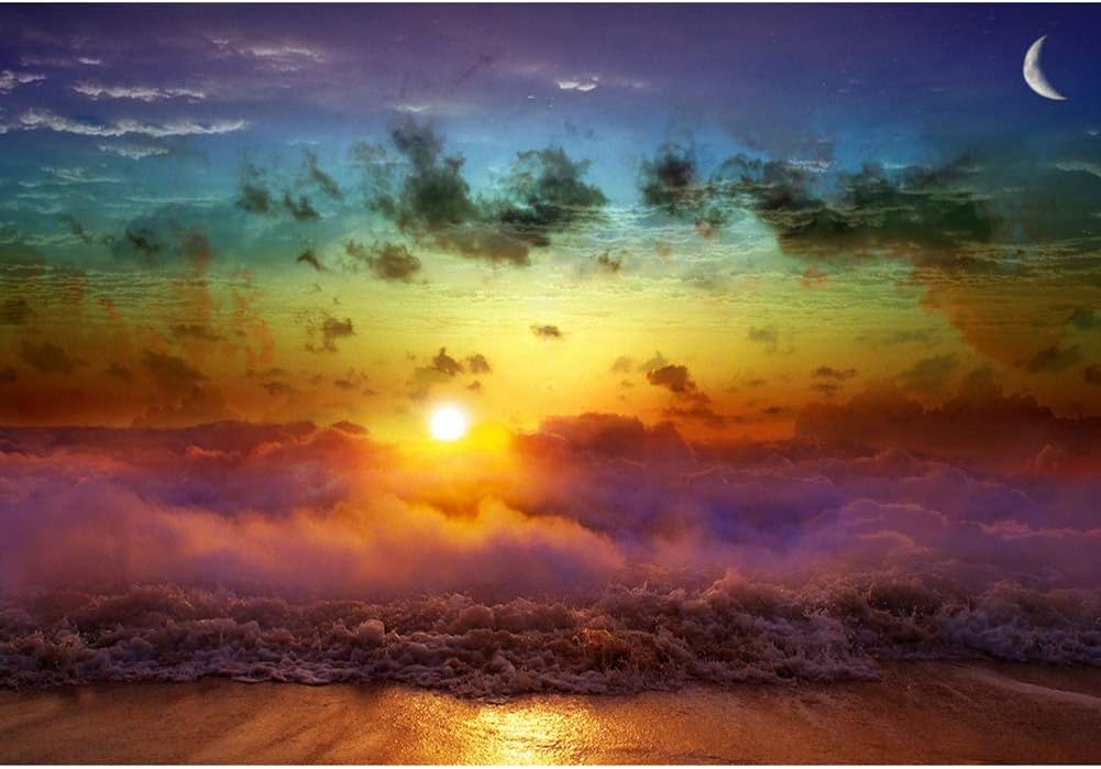 Suruc - Paint by Numbers, 5D DIY Full Drill Square Diamond Painting Sunrise Sunset Scenery Cross Stitch Mosaic Art Craft Kits(B303)