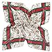 YOUR SMILE Polyester Scarf Women's Fashion Pattern Large Square Satin Headscarf Headdress 35''x35'' (Style 501)
