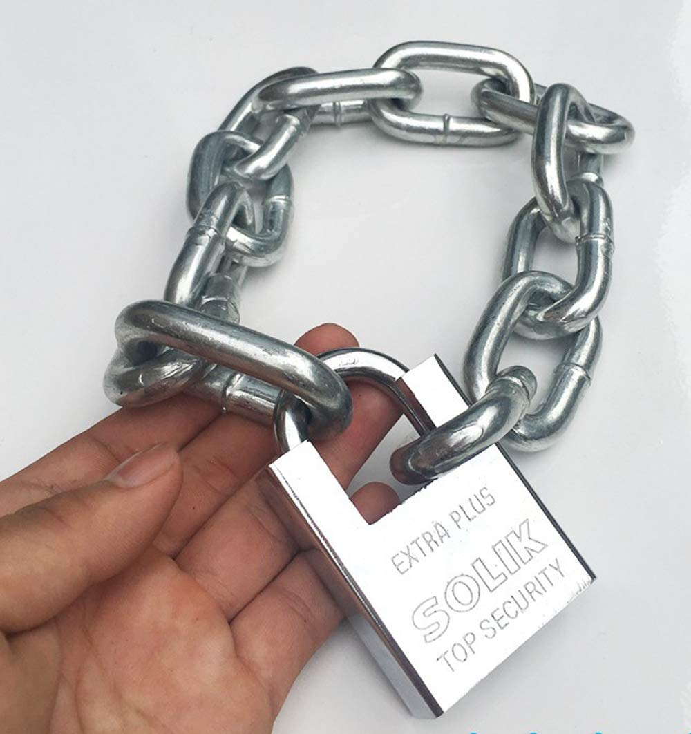 Premium CaseHardened Security Chain and Lock Kit Nearly Impossible to