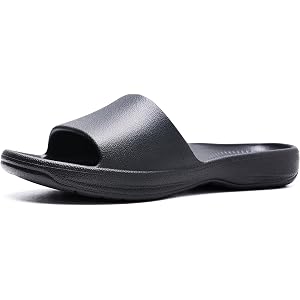 VIVASUN Women's Arch Support Waterproof Slip On EVA Slides | Non-slip wet sole,eases plantar fasciitis & sore feet,lightweigh