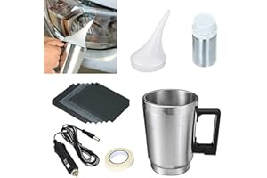 QKDS Atomizing Cup Car Headlight Lens Repair Tool Restoration Auto Restore Kit Clear, Refurbished Restoration Renovation Heating Atomization Cup Refurbish Kit